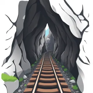 رسم توضيحي لكلمة tunnel