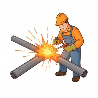 رسم توضيحي لكلمة weld