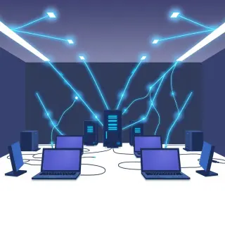 رسم توضيحي لكلمة network