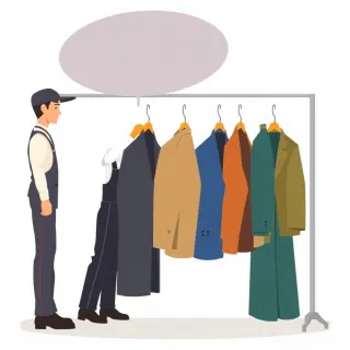 رسم توضيحي لكلمة cleaners