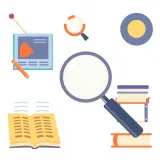 رسم توضيحي لكلمة research