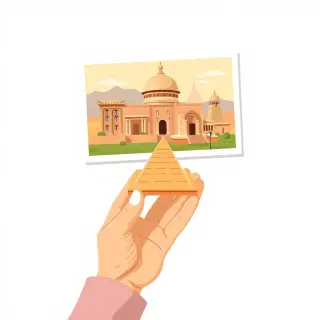 رسم توضيحي لكلمة souvenir