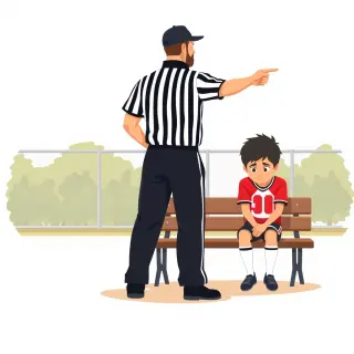 رسم توضيحي لكلمة punish