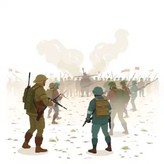 رسم توضيحي لكلمة conflict