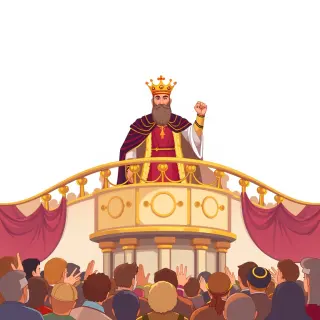 رسم توضيحي لكلمة king