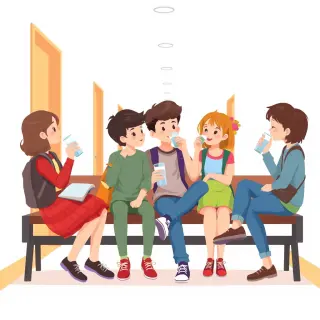 رسم توضيحي لكلمة break