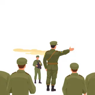 رسم توضيحي لكلمة captain