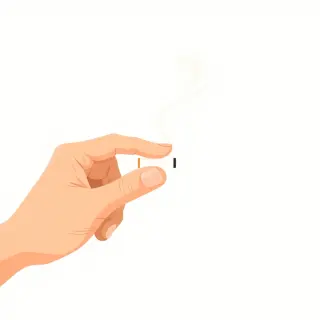 رسم توضيحي لكلمة cigarette
