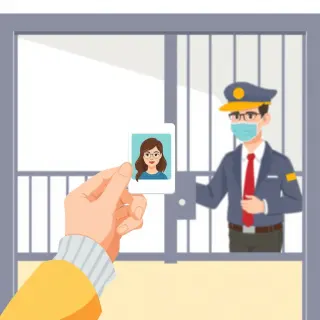 رسم توضيحي لكلمة identification