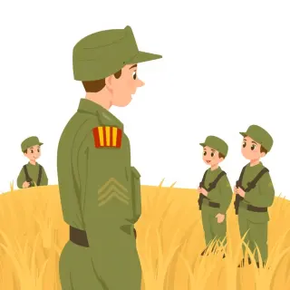 رسم توضيحي لكلمة sergeant
