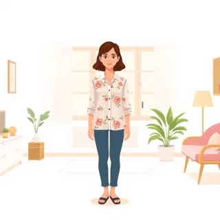 رسم توضيحي لكلمة blouse