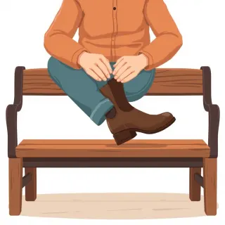 رسم توضيحي لكلمة boots