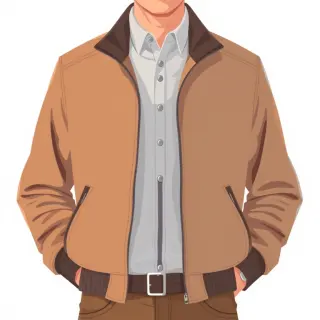 رسم توضيحي لكلمة jacket
