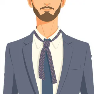 رسم توضيحي لكلمة necktie