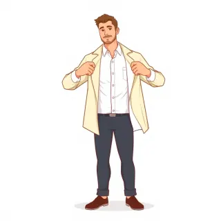 رسم توضيحي لكلمة shirt