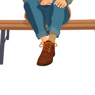 رسم توضيحي لكلمة shoes