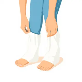 رسم توضيحي لكلمة socks