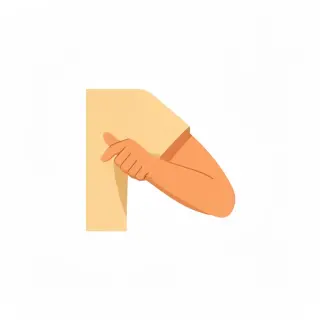 رسم توضيحي لكلمة elbow