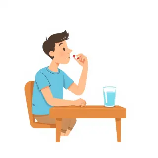 رسم توضيحي لكلمة medicine