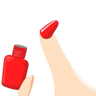 رسم توضيحي لكلمة nail