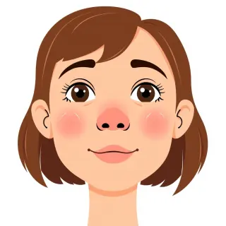 رسم توضيحي لكلمة face