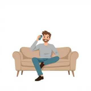 رسم توضيحي لكلمة call