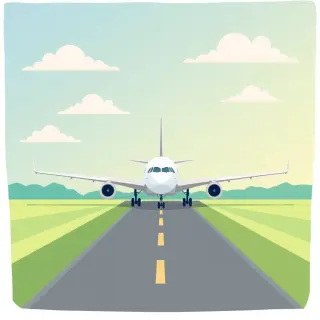 رسم توضيحي لكلمة depart