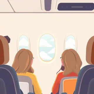 رسم توضيحي لكلمة flight