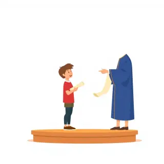 رسم توضيحي لكلمة graduation