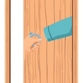 رسم توضيحي لكلمة Pull