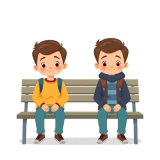 رسم توضيحي لكلمة twin