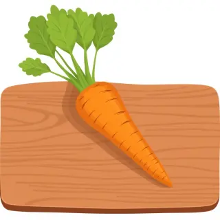 رسم توضيحي لكلمة carrot