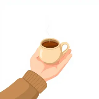 رسم توضيحي لكلمة cup