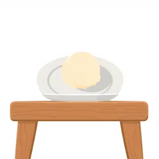 رسم توضيحي لكلمة dish