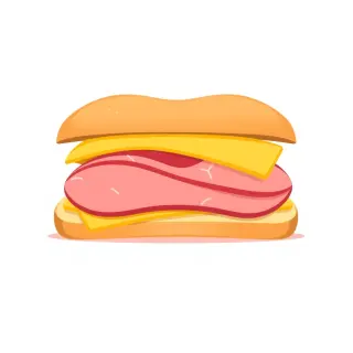 رسم توضيحي لكلمة ham