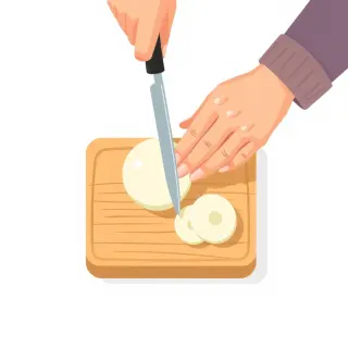 رسم توضيحي لكلمة onion