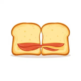 رسم توضيحي لكلمة sandwich