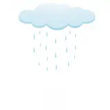 رسم توضيحي لكلمة rain