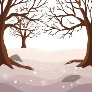 رسم توضيحي لكلمة snow
