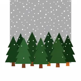 رسم توضيحي لكلمة snow