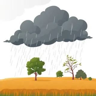 رسم توضيحي لكلمة storm