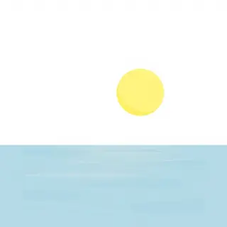 رسم توضيحي لكلمة sun
