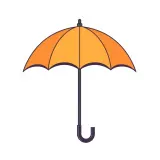 رسم توضيحي لكلمة umbrella