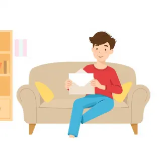 رسم توضيحي لكلمة letter