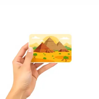 رسم توضيحي لكلمة postcard