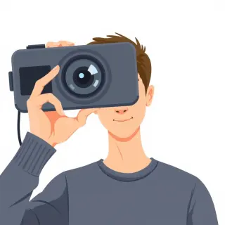 رسم توضيحي لكلمة camera
